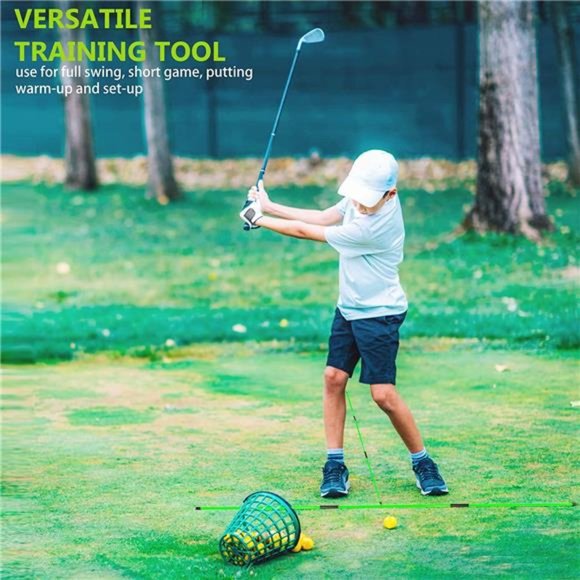 Golf Alignment Stick - Golf Sticks Alignment Aid 48" Golf Alignment Rods 2 Pack - Picture 4 of 6